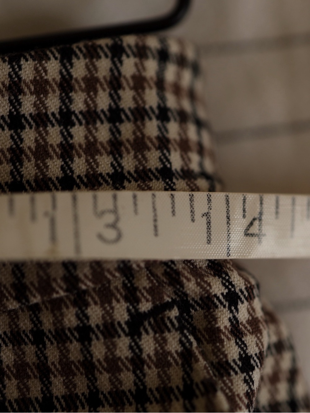 NWT Checkered Dress Pants - Beige/Brown - Picture 5 of 5